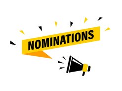 Ein Lautsprecher mit der Aussagen "Nominations"